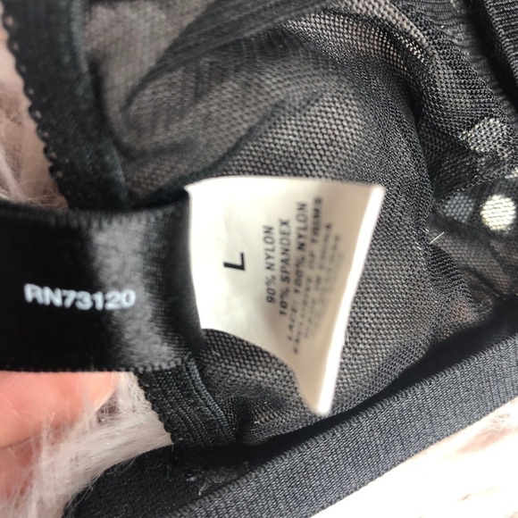 𝅺seduction by Frederick’s of Hollywood Sheer Black Rhinestone Bralette - Picture 5 of 6